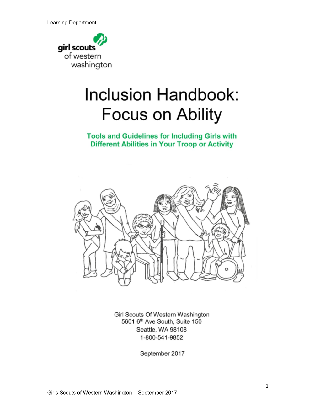 Inclusion Handbook: Focus on Ability