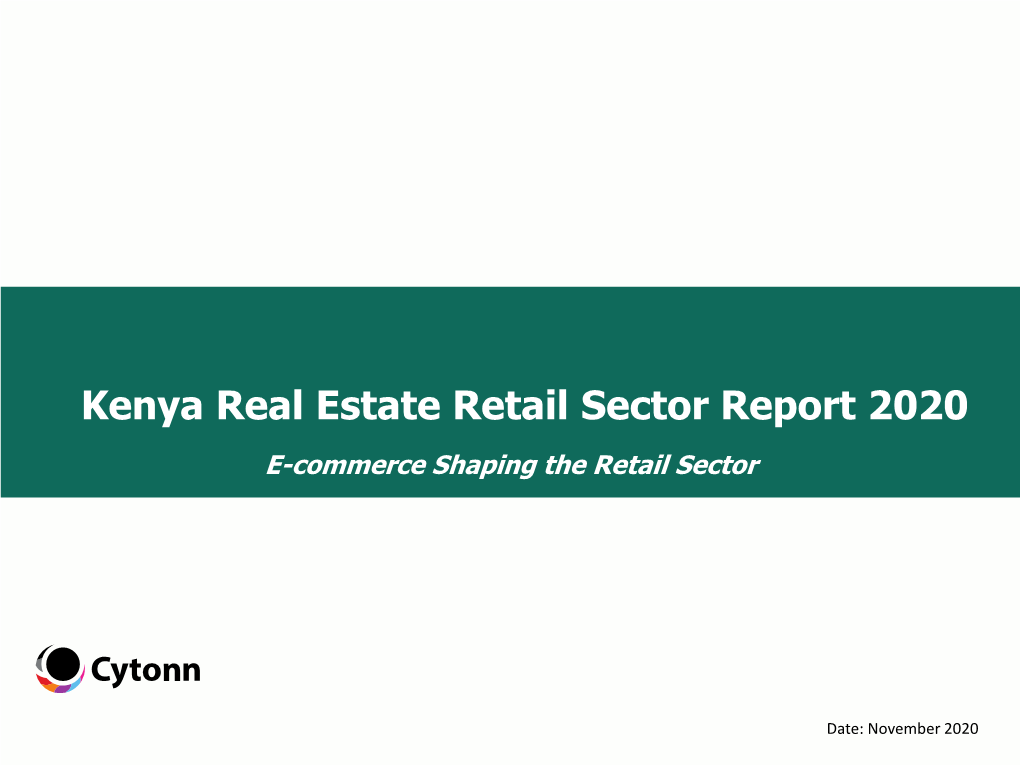 Kenya Real Estate Retail Sector Report 2020