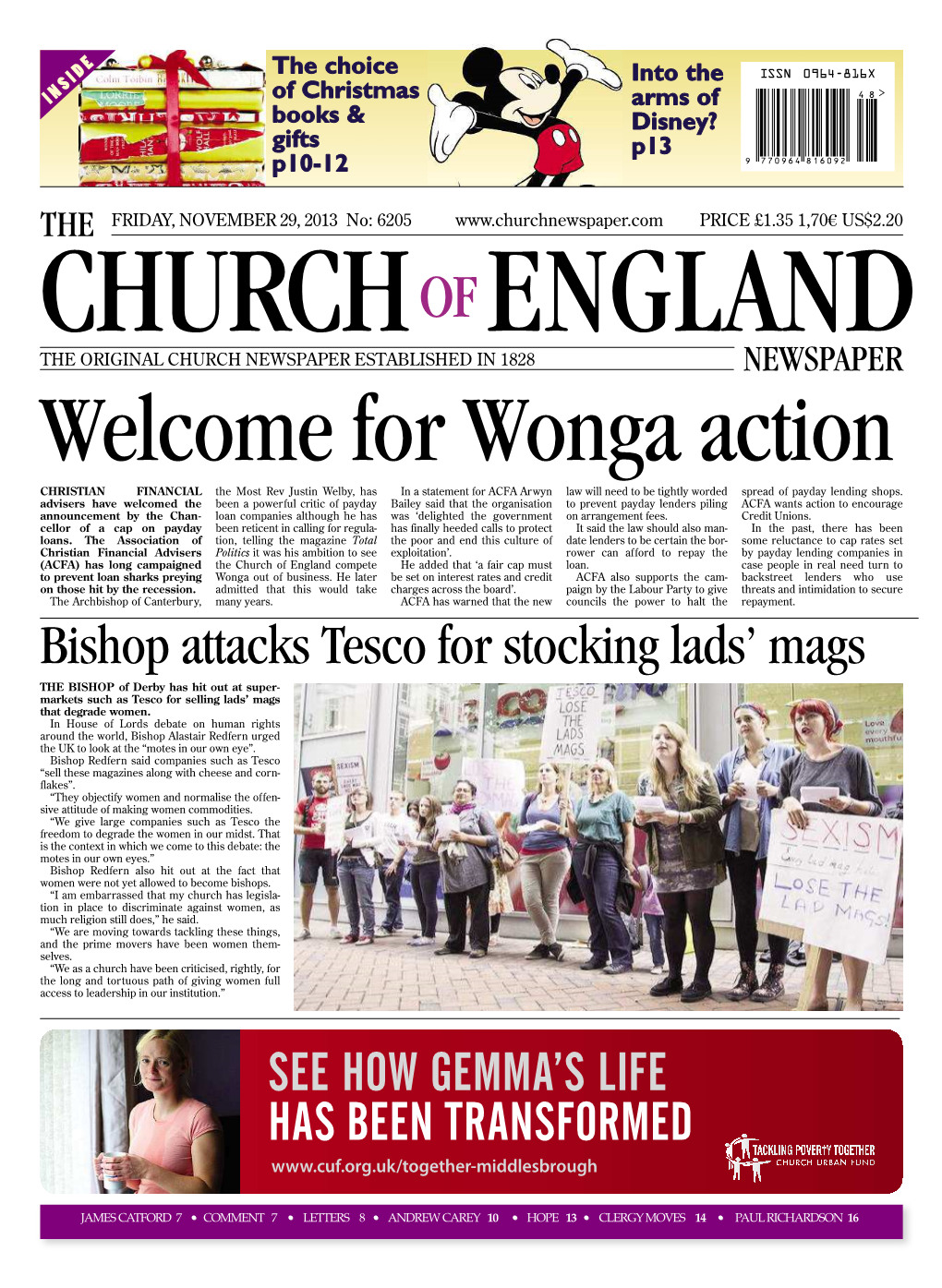 Bishop Attacks Tesco for Stocking Lads' Mags