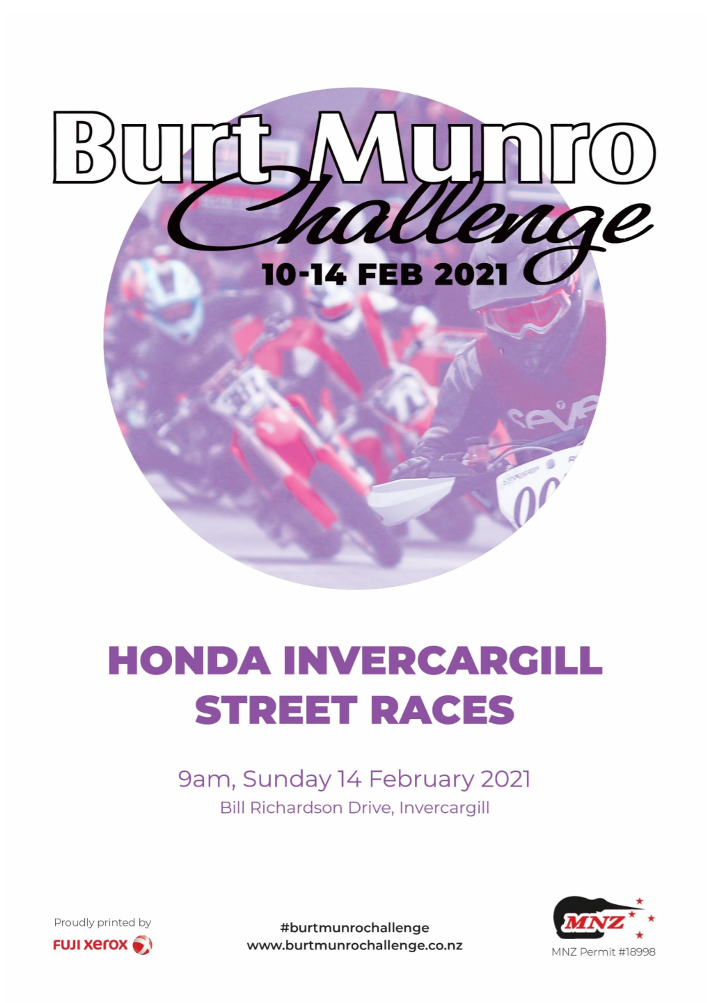 Honda Invercargill Street Races, 14 February 2021 Programme