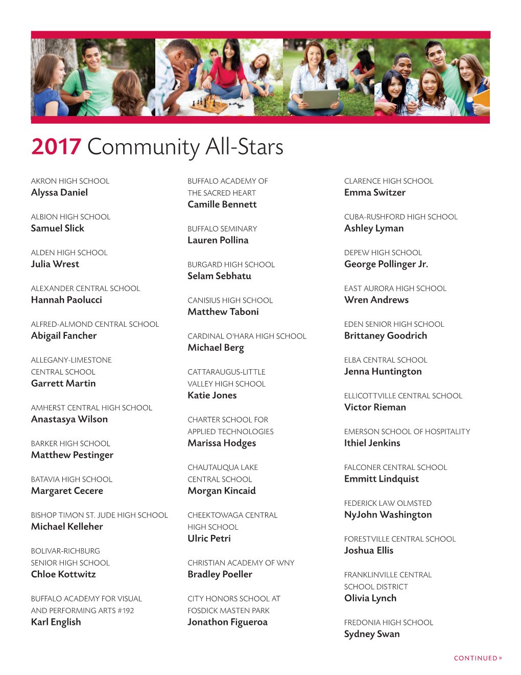 Community All Stars Web Listing