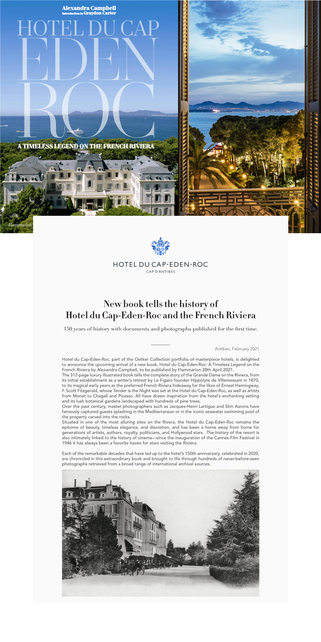 New Book Tells the History of Hotel Du Cap-Eden-Roc and the French Riviera