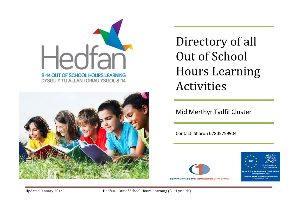 OSHL Directory – Mid Merthyr Cluster