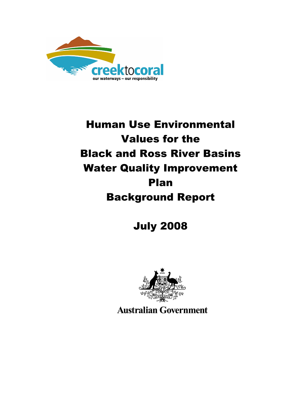 Human Use Environmental Values for the Black and Ross River Basins
