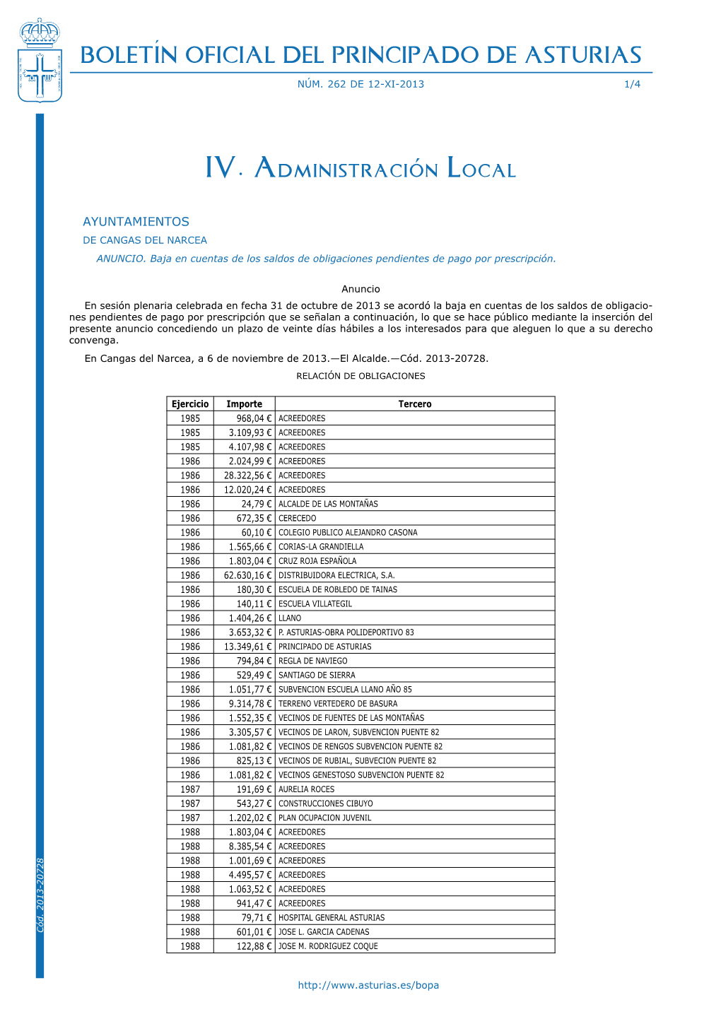 Boletín Oficial Del Principado De Asturias