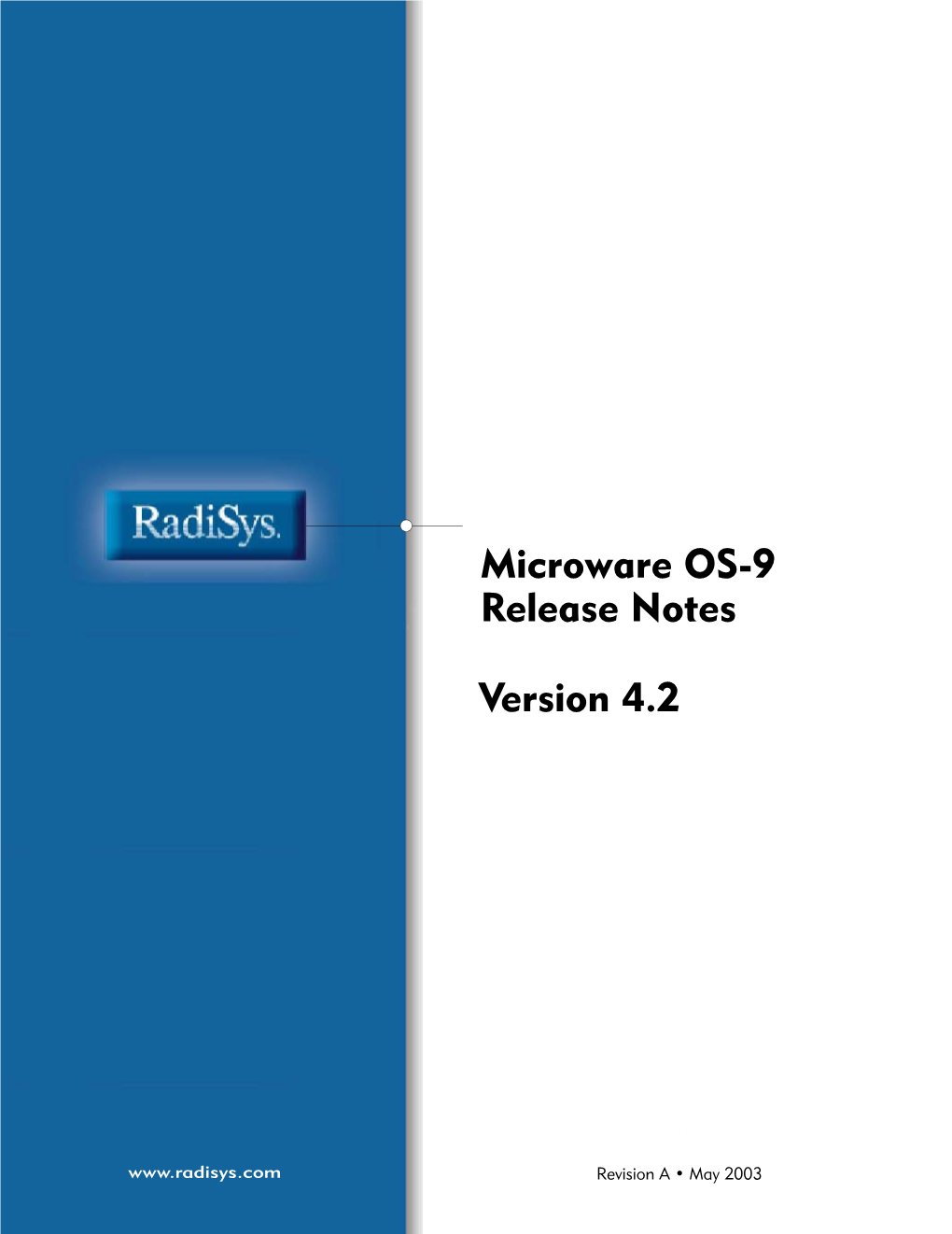 Microware OS-9 Release Notes Version