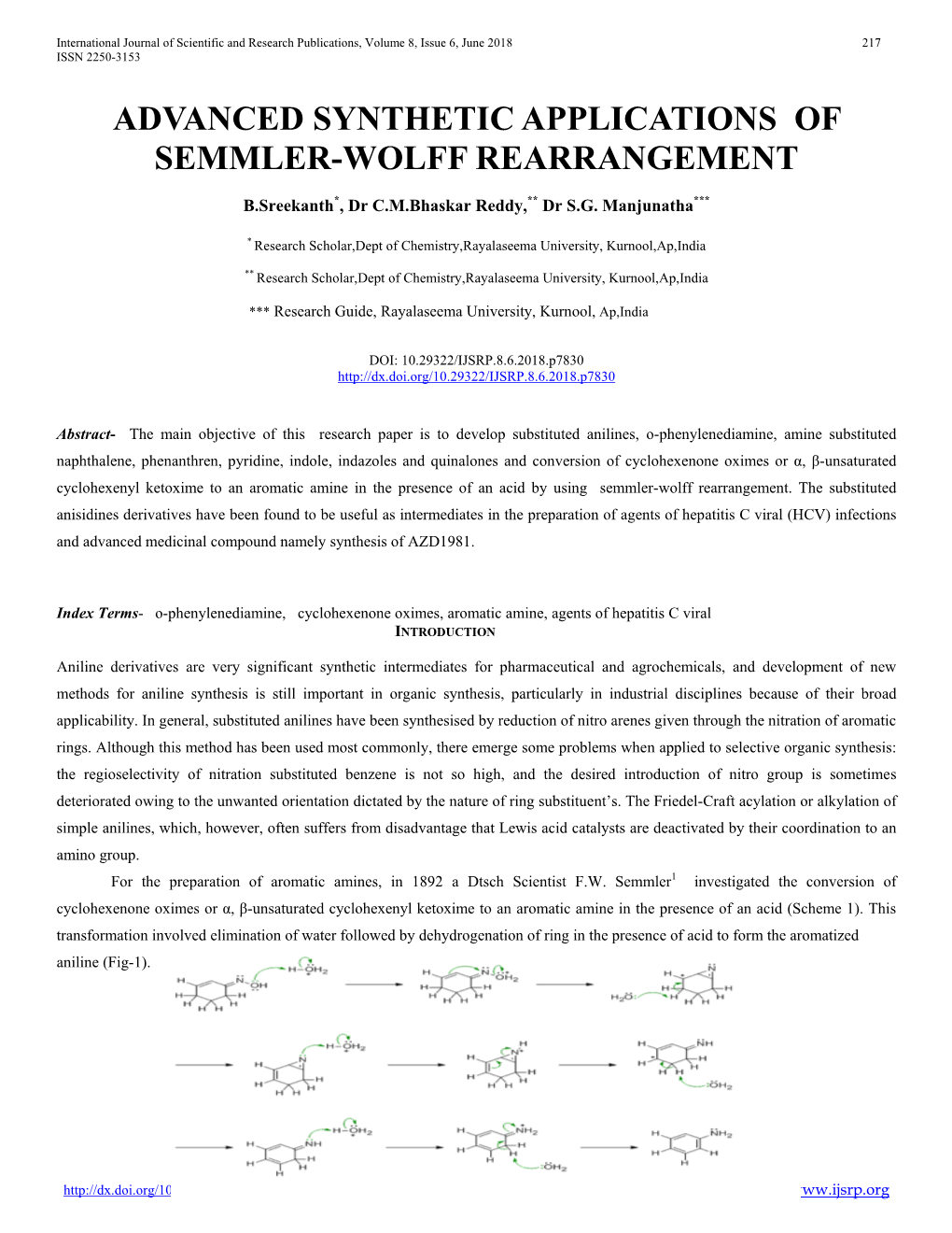 Advanced Synthetic Applications of Semmler-Wolff Rearrangement