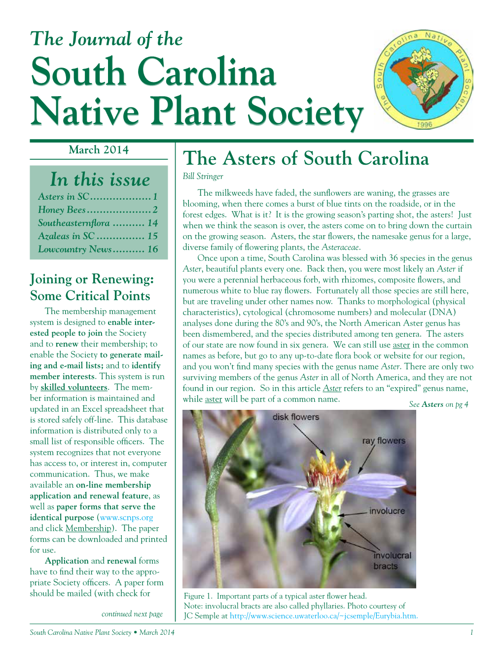 SCNPS Journal Spring 2014