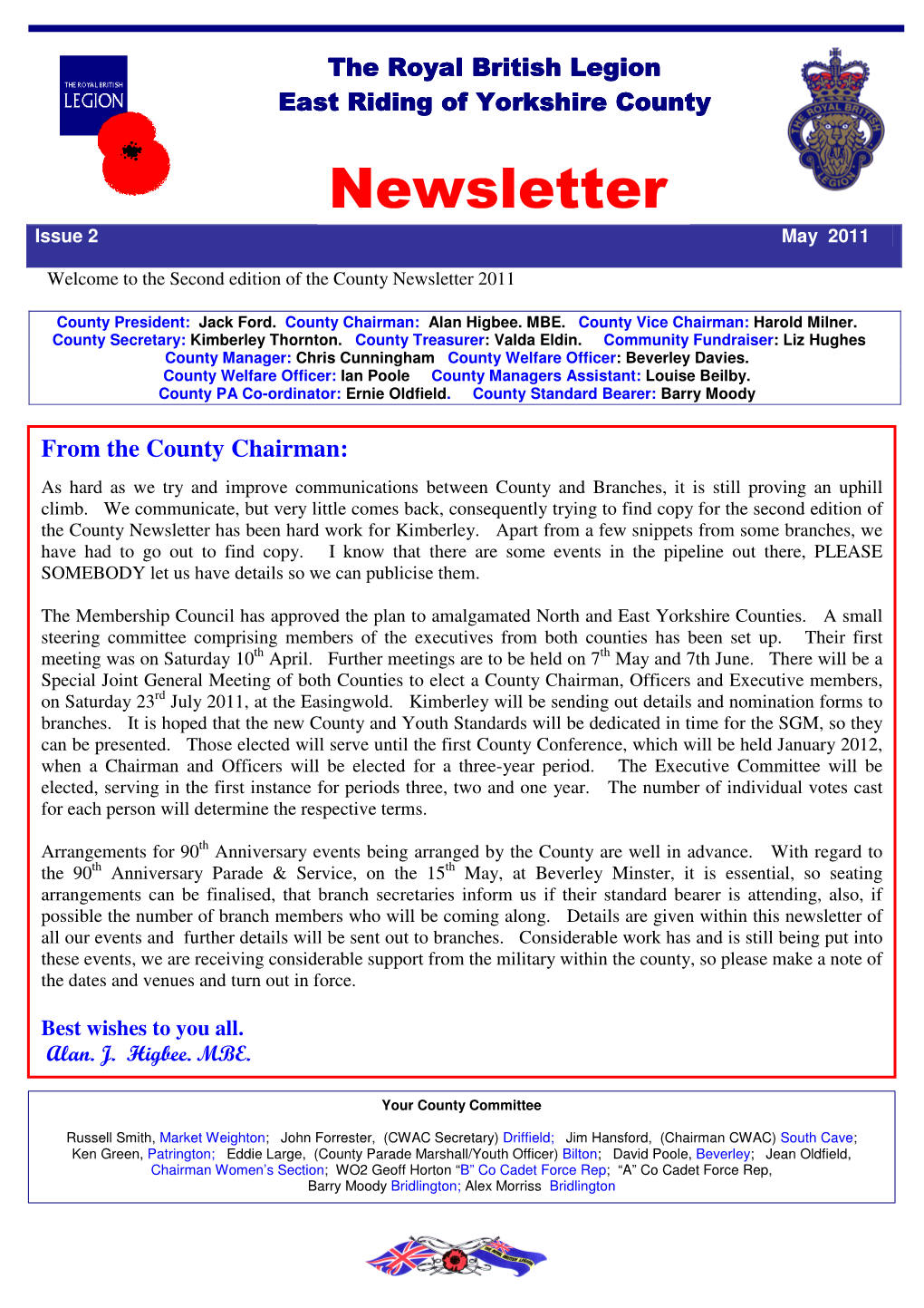 Newsletter Issue 2 May 2011