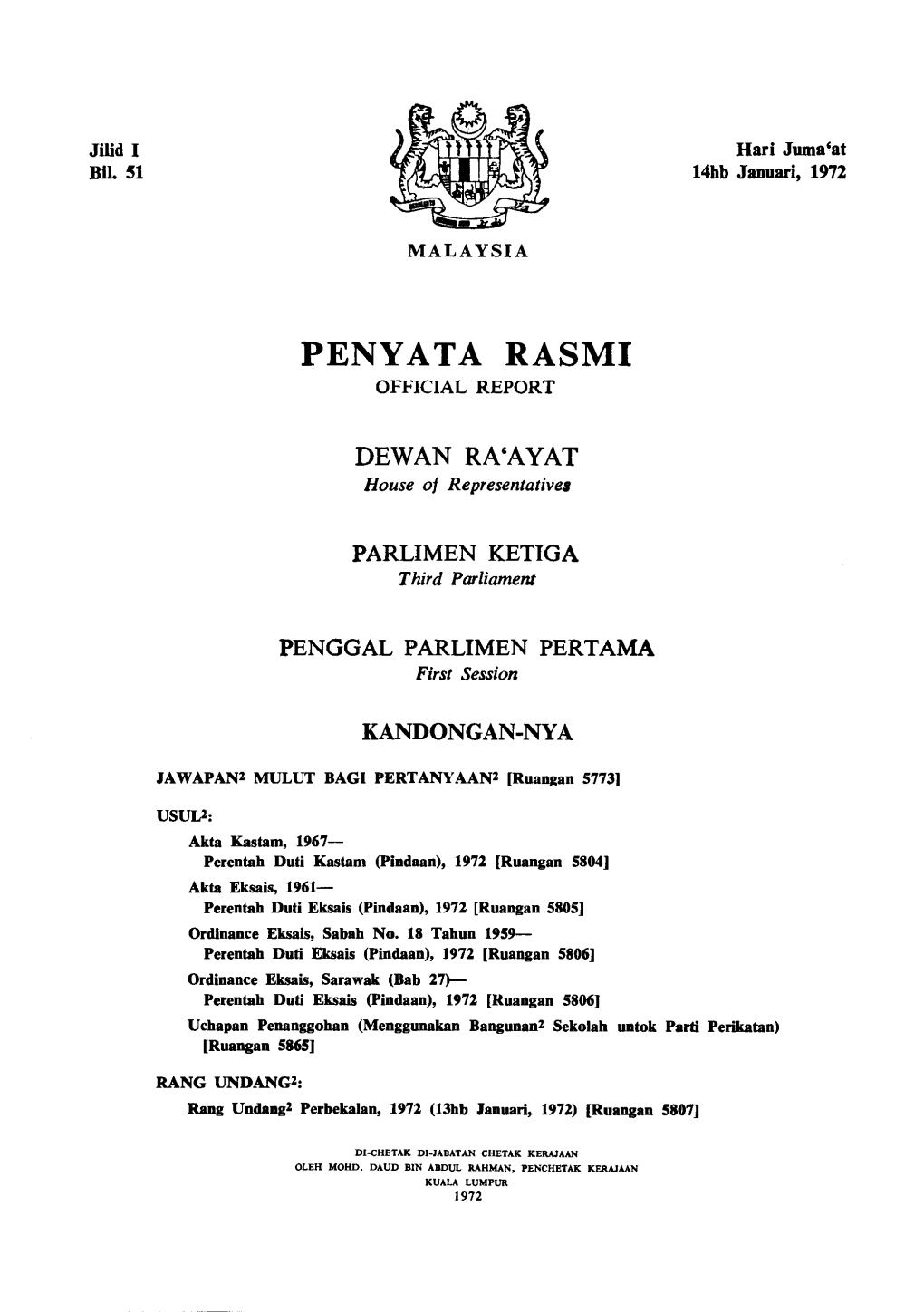 Penya Ta Rasmi Official Report