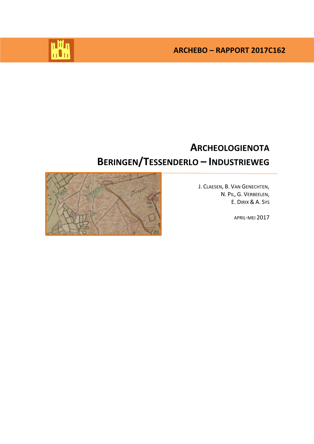 Archeologienota Beringen/Tessenderlo – Industrieweg