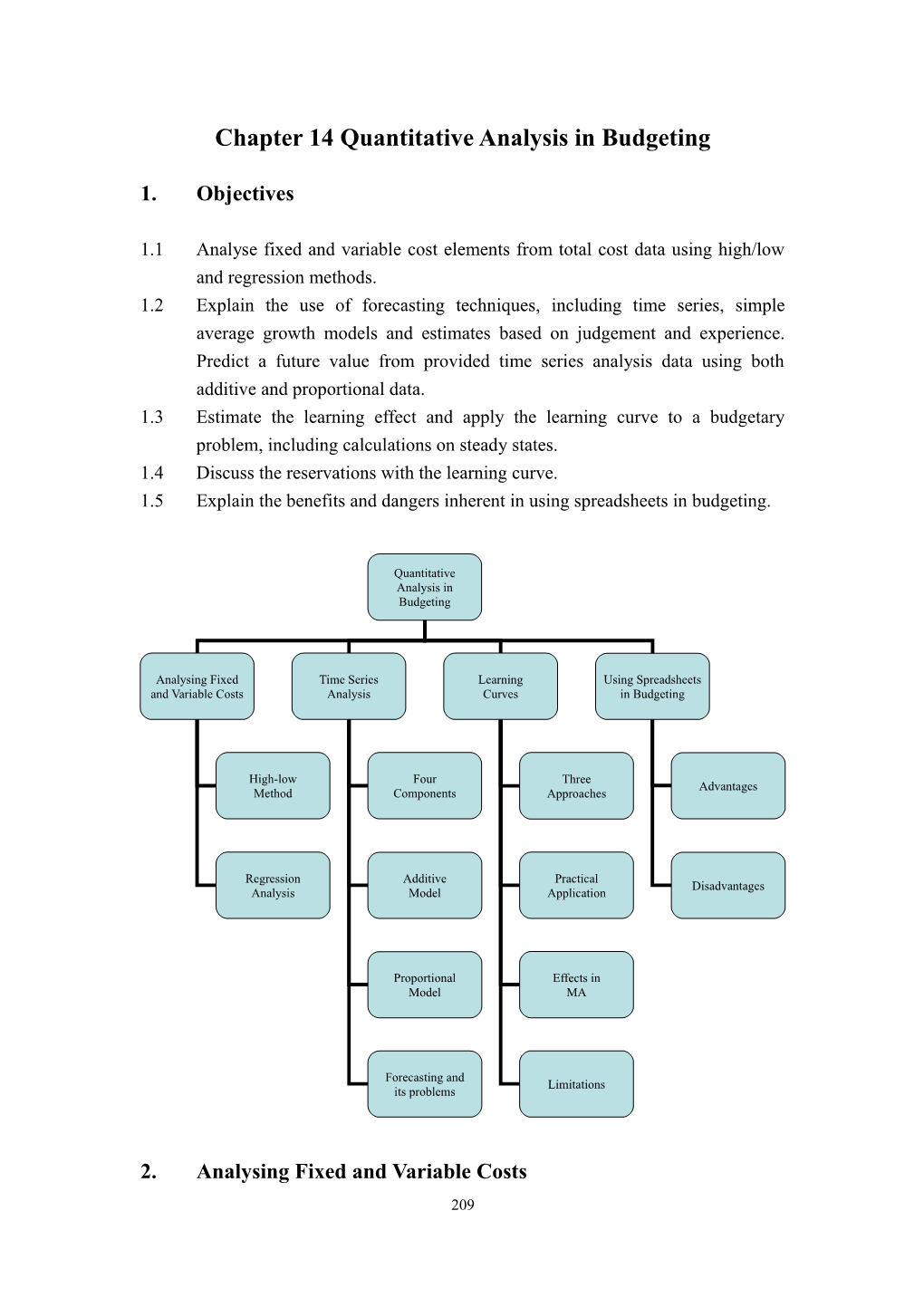 Chapter 14 Quantitative Analysis in Budgeting