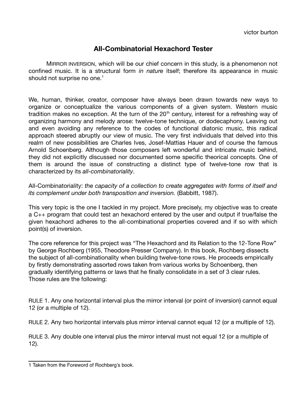 All-Combinatorial Hexachord Tester