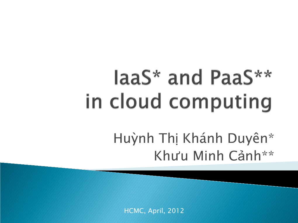 GIS and Cloud Computing