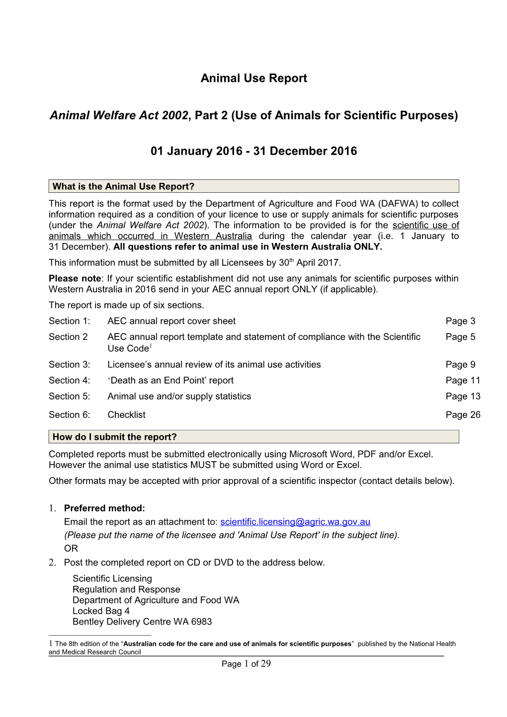 Animal Welfare Act 2002, Part 2 (Use of Animals for Scientific Purposes)