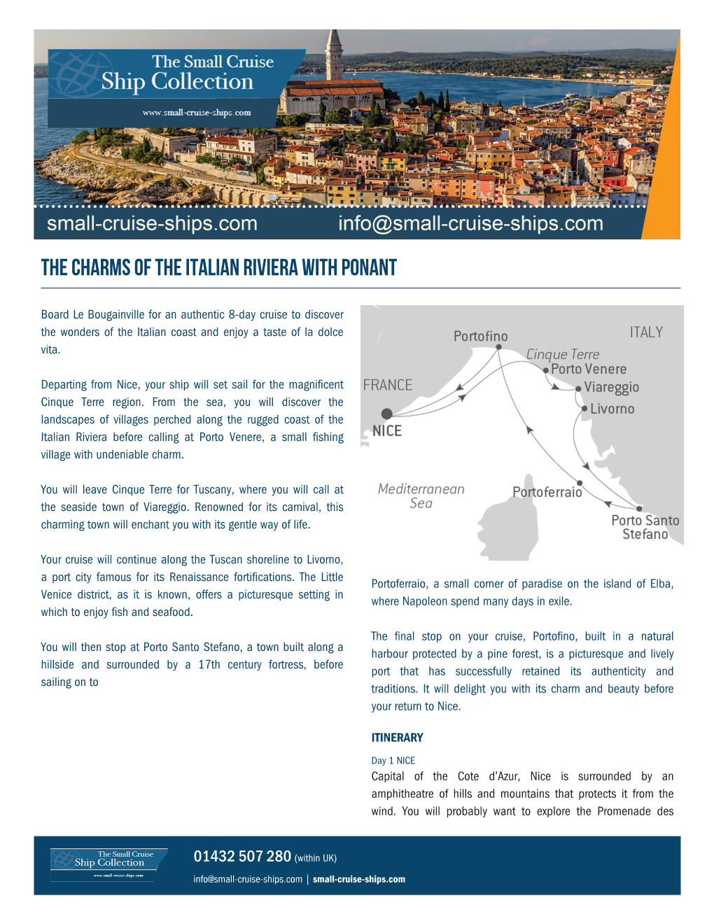 The Charms of the Italian Riviera with Ponant