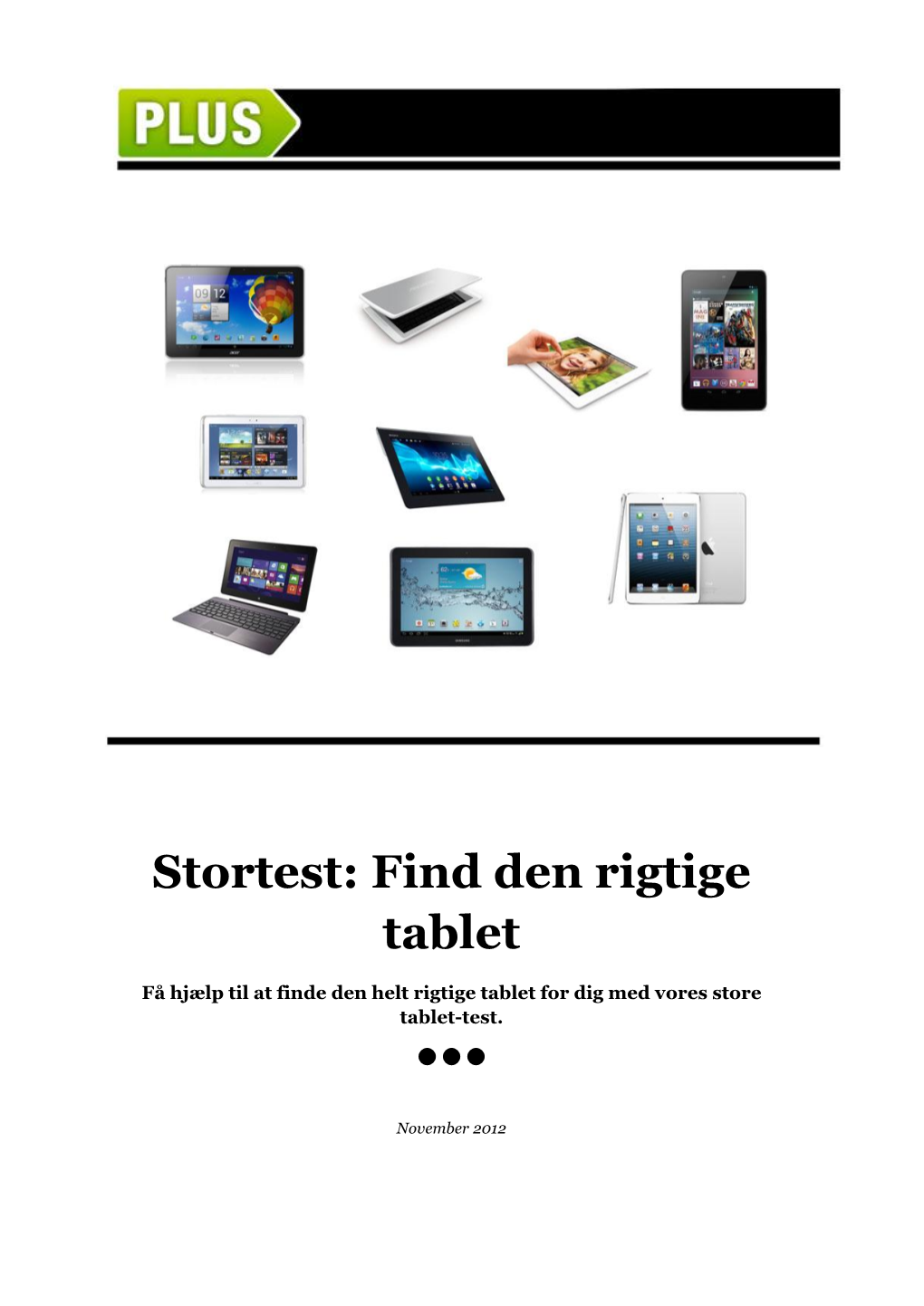 Stortest: Find Den Rigtige Tablet