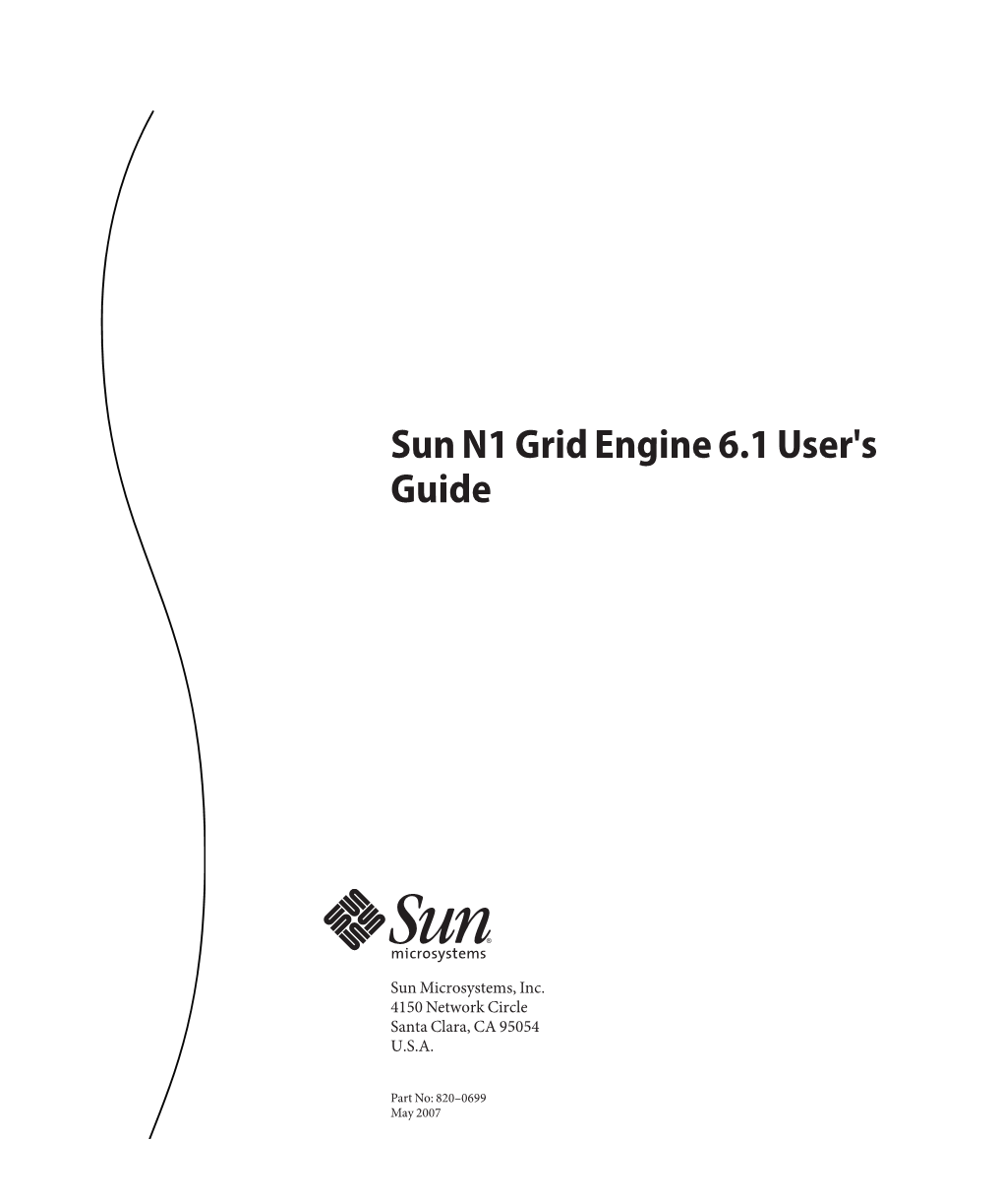 Sun N1 Grid Engine 6.1 User's Guide