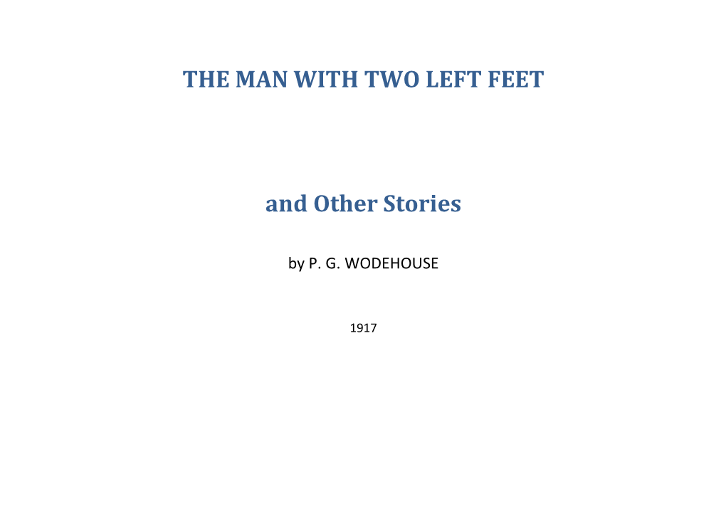 THE MAN with TWO LEFT FEET and Other Stories