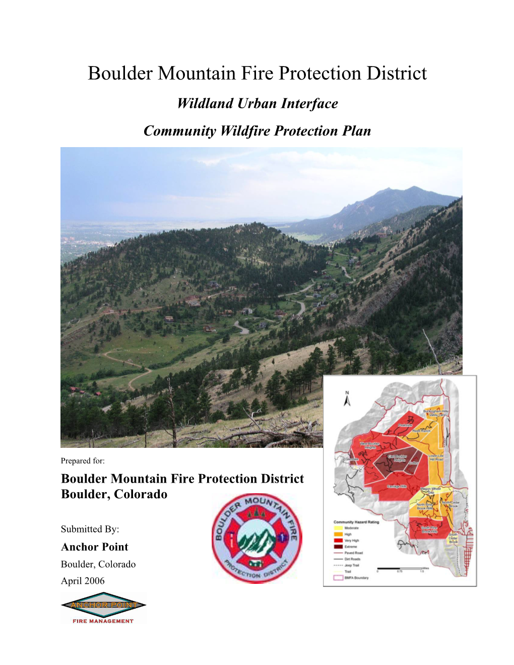 Boulder Mountain Fire Protection District CWPP (2006)