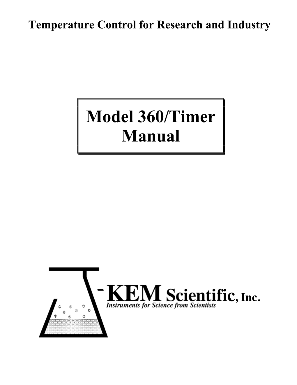 Temperature Control for Research and Industry