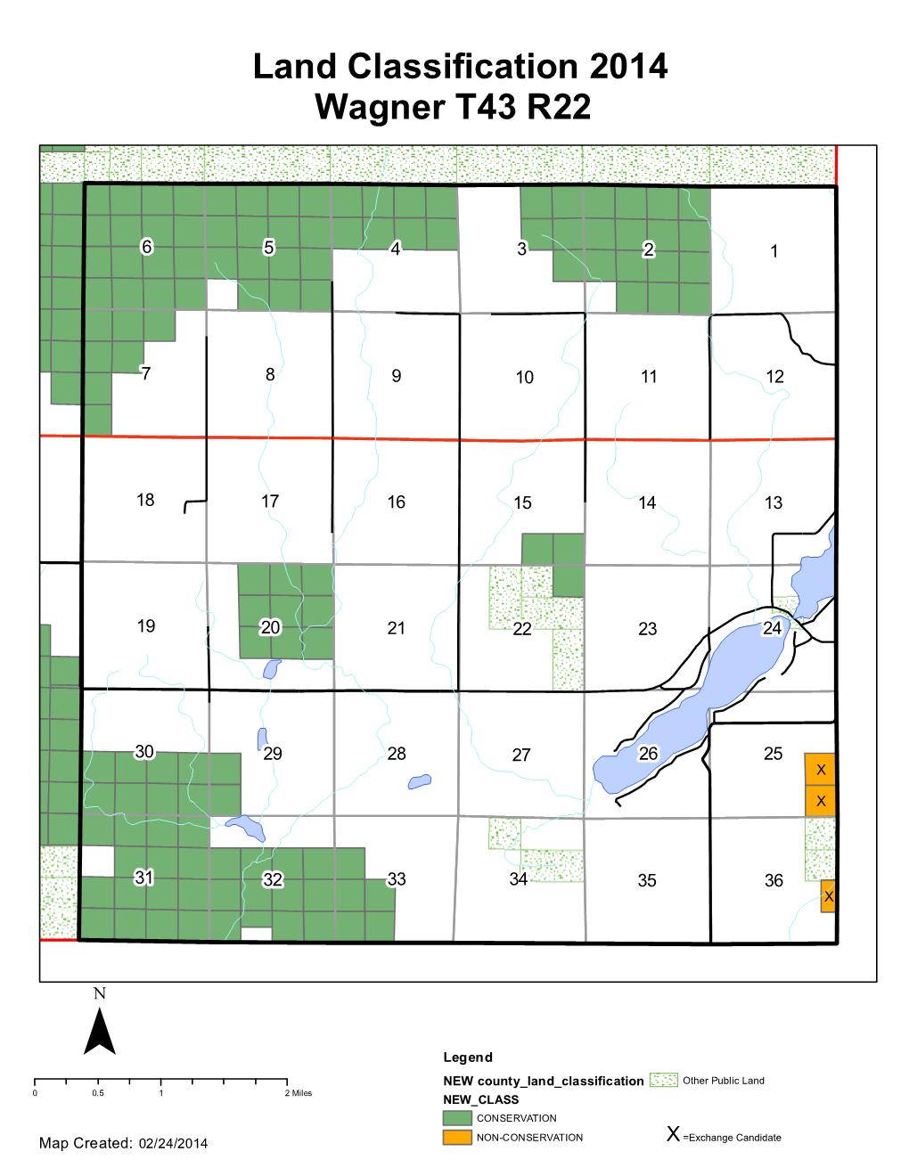 Land Classification 2014 Wagner T43 R22