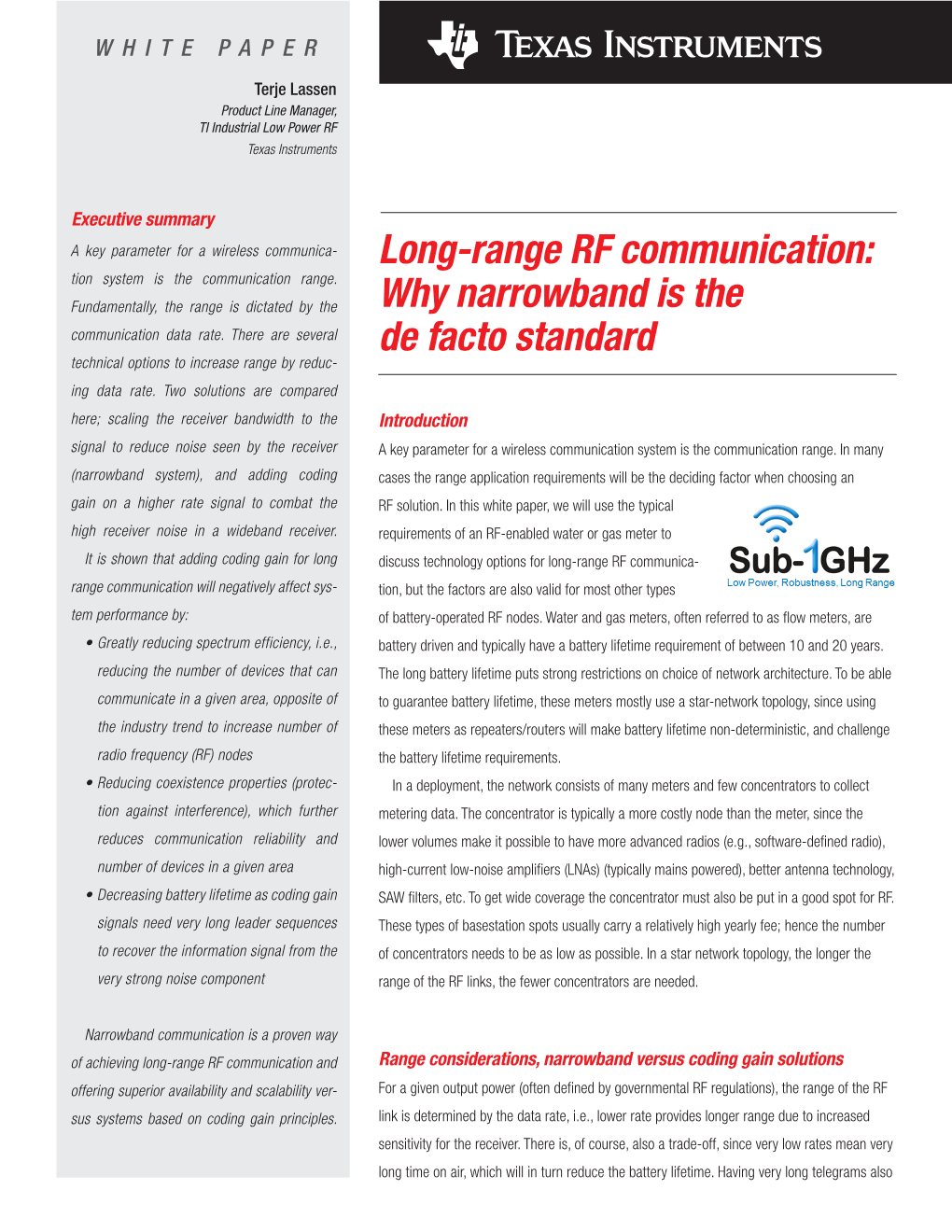 Long-Range RF Communication: Tion System Is the Communication Range