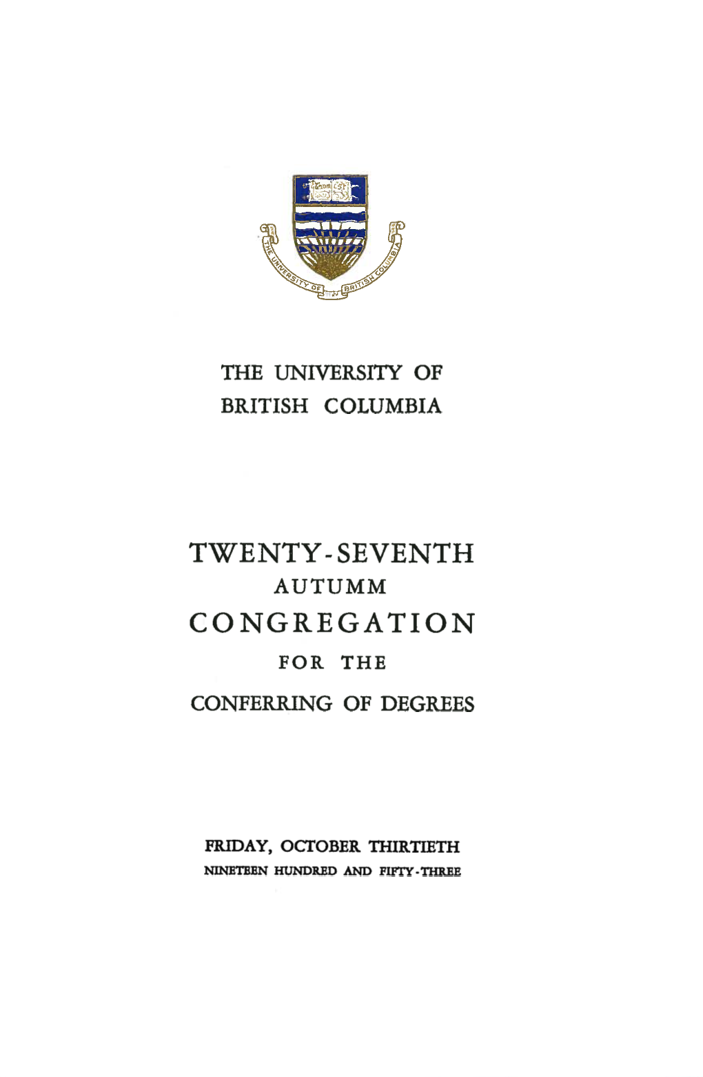 Seventh Congregation