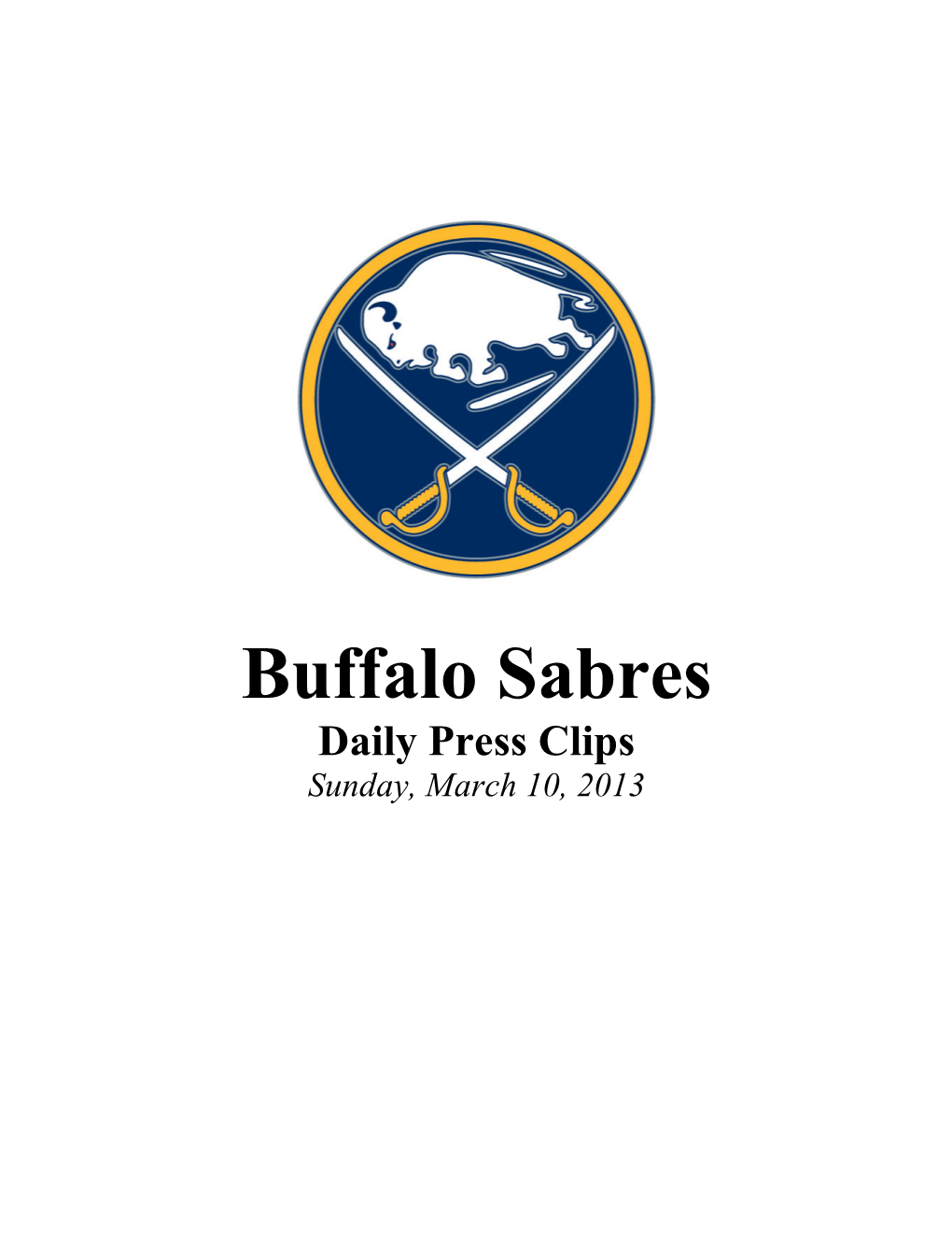 Buffalo Sabres Digital Press