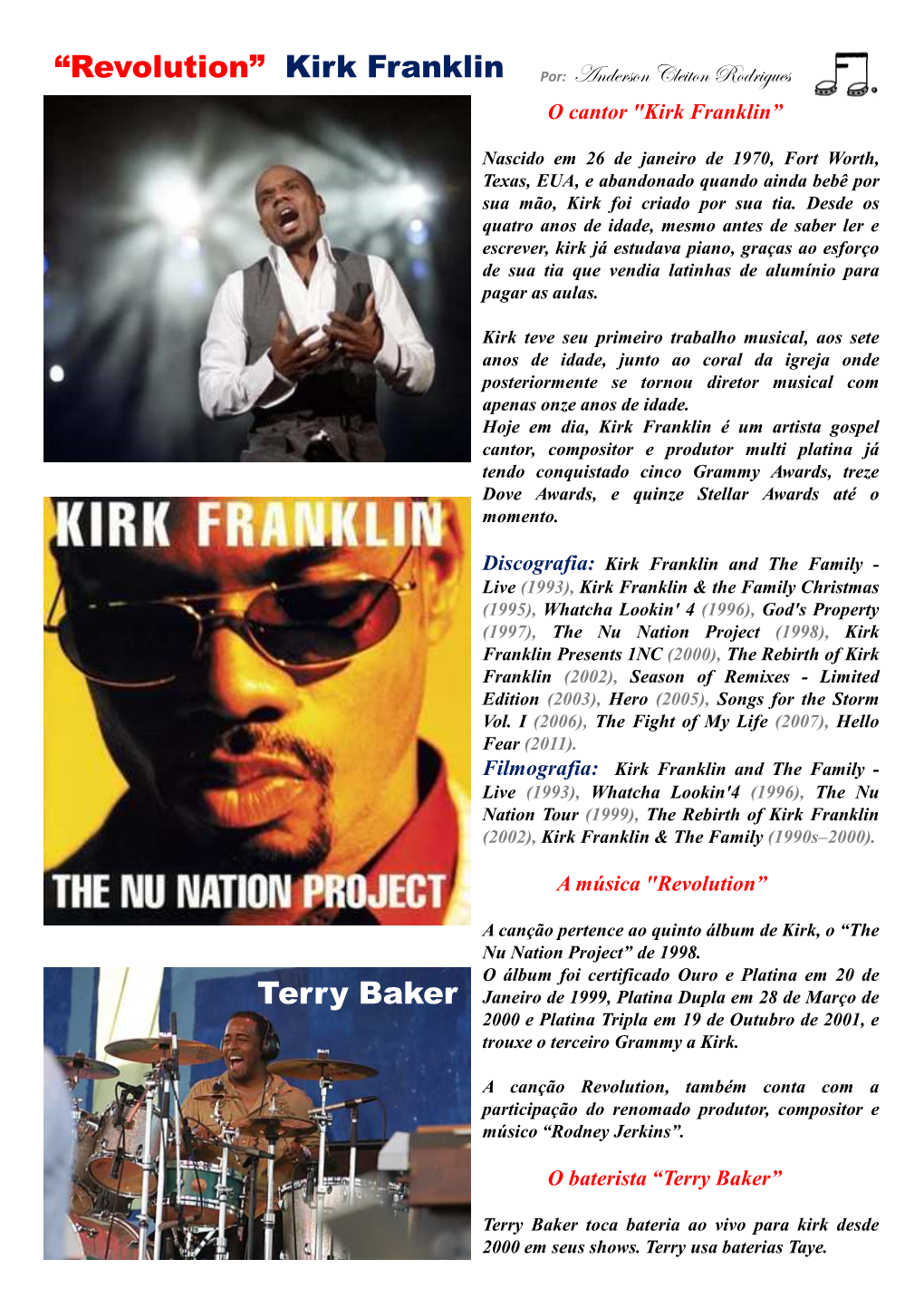 “Revolution” Kirk Franklin Por: Tçwxüáéç Väx|Àéç Eéwü|Zâxá