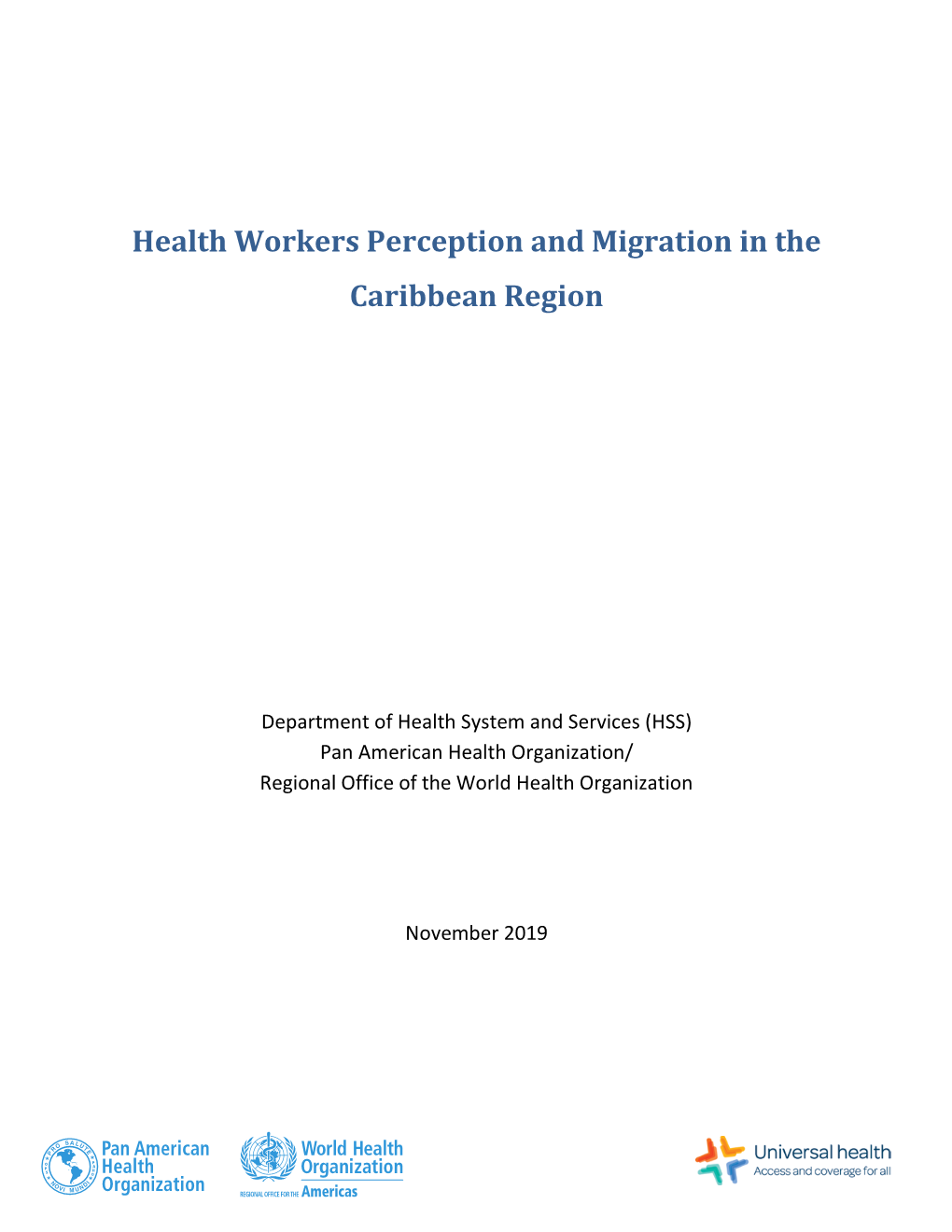 Health Workers Perception and Migration in the Caribbean Region