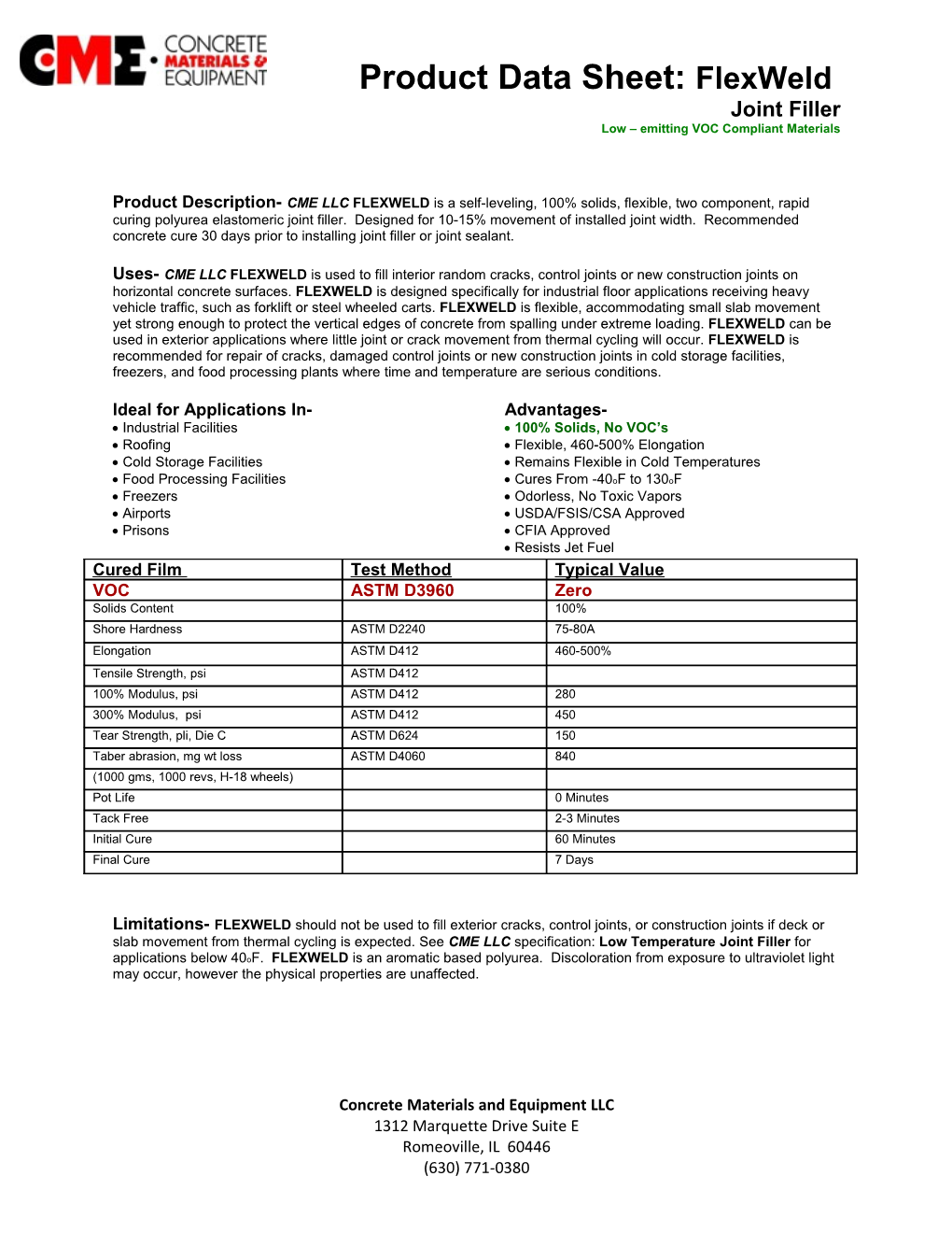 Product Data Sheet: Flexweld