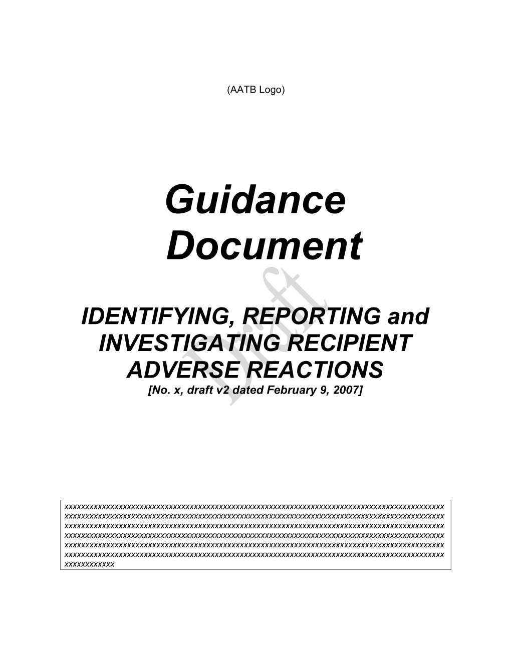 AATB Guidance Document