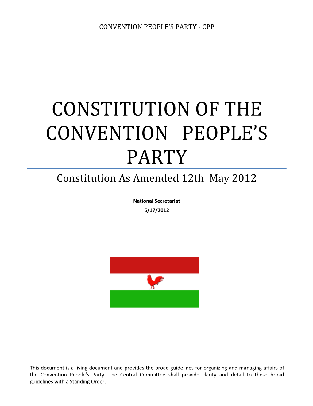 CPP Constitution