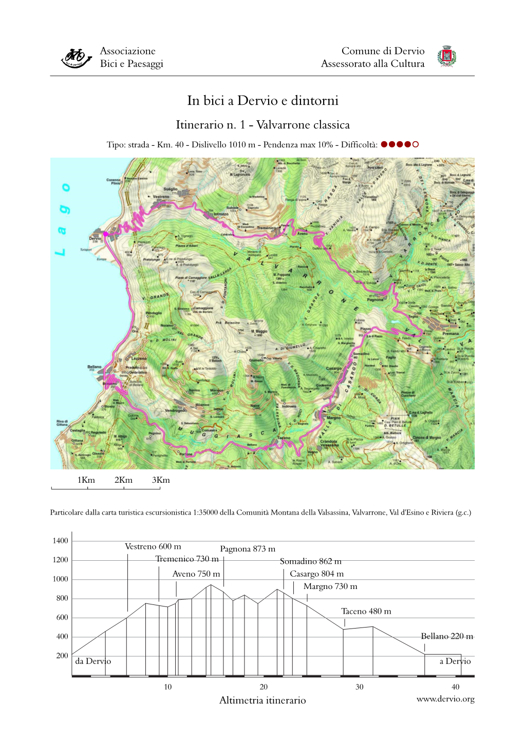 In Bici a Dervio E Dintorni Itinerario N