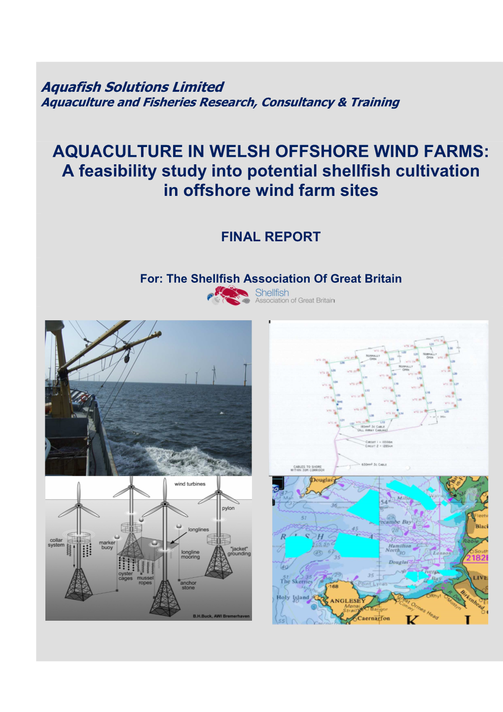 AQUACULTURE in WELSH OFFSHORE WIND FARMS: a Feasibility Study Into Potential Shellfish Cultivation in Offshore Wind Farm Sites