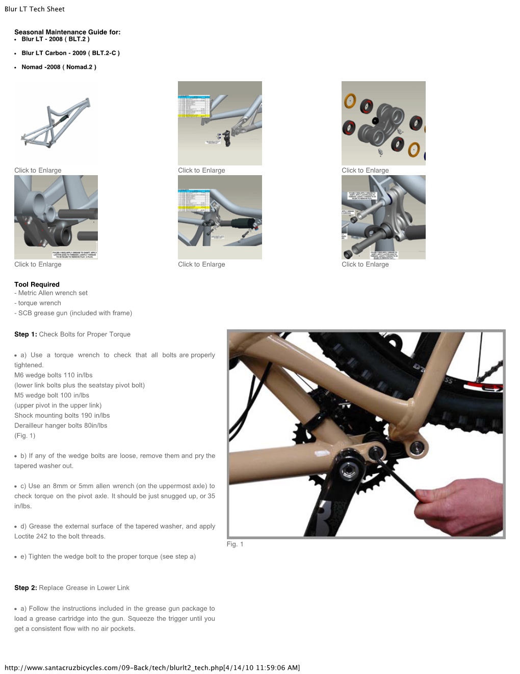 Blur LT Tech Sheet