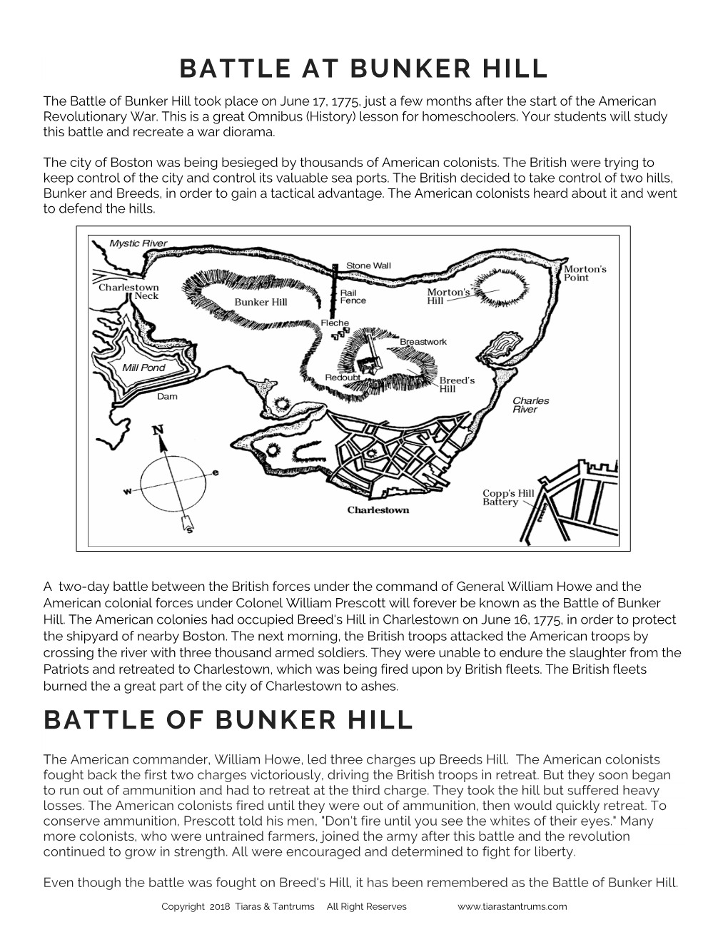 Battle at Bunker Hill Battle of Bunker Hill