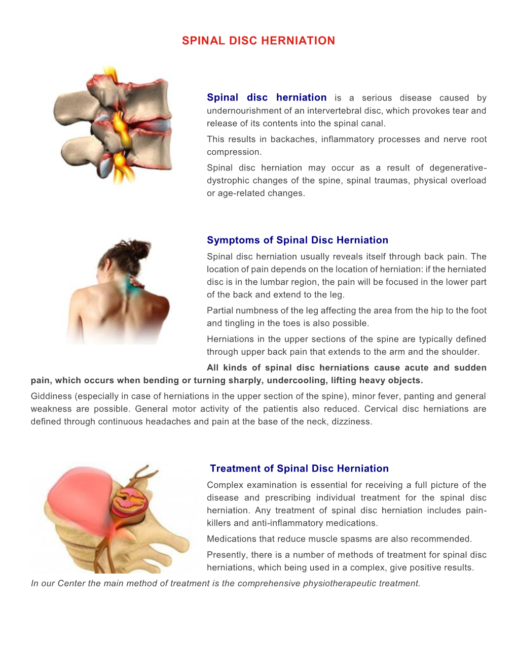 Spinal Disc Herniation