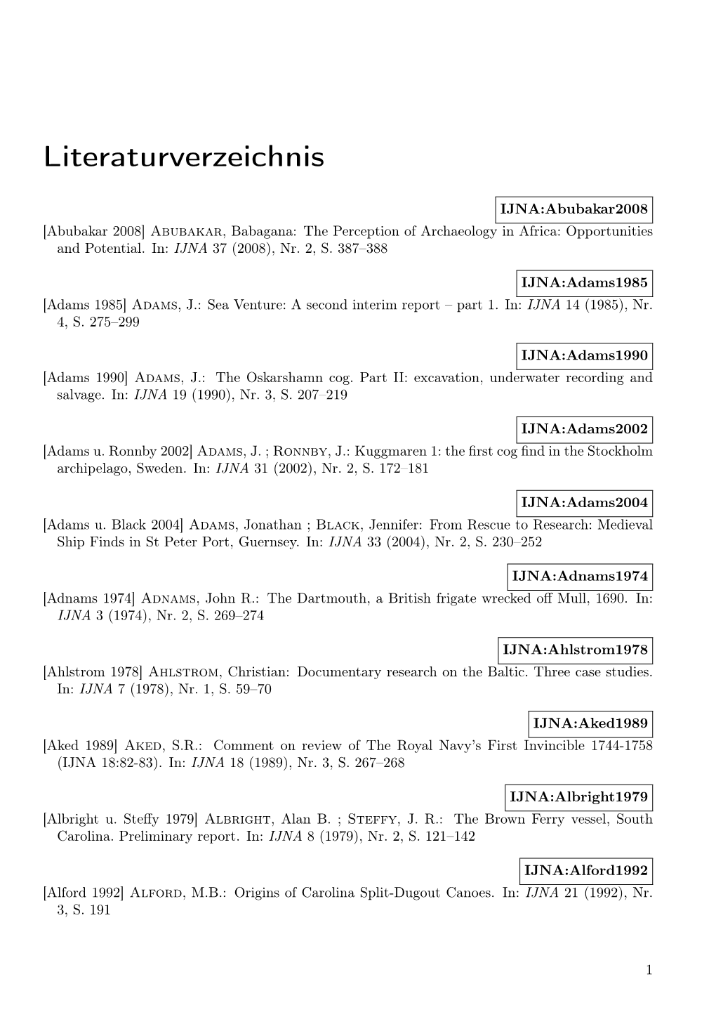 Literaturverzeichnis