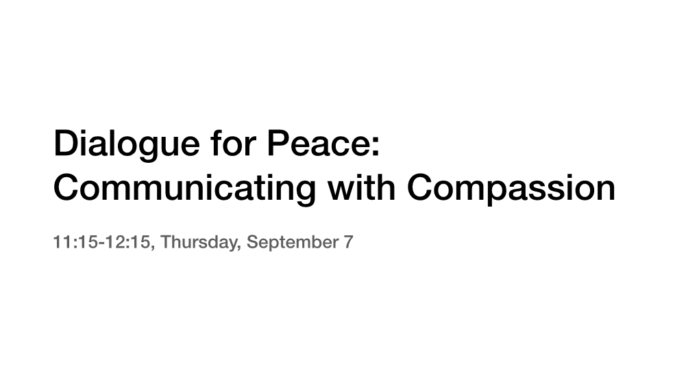 Communicating with Compassion