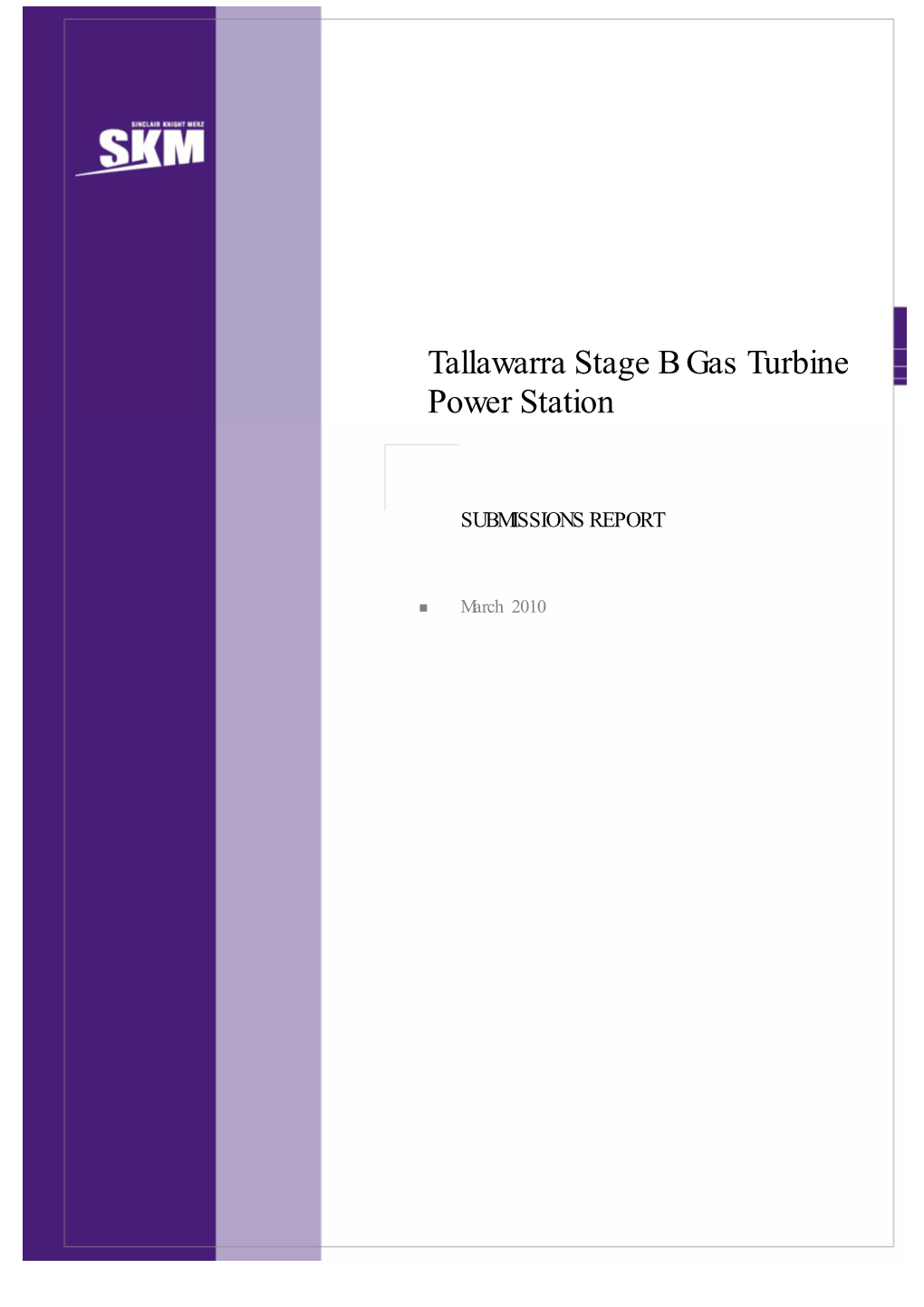 Tallawarra Stage B Gas Turbine Power Station