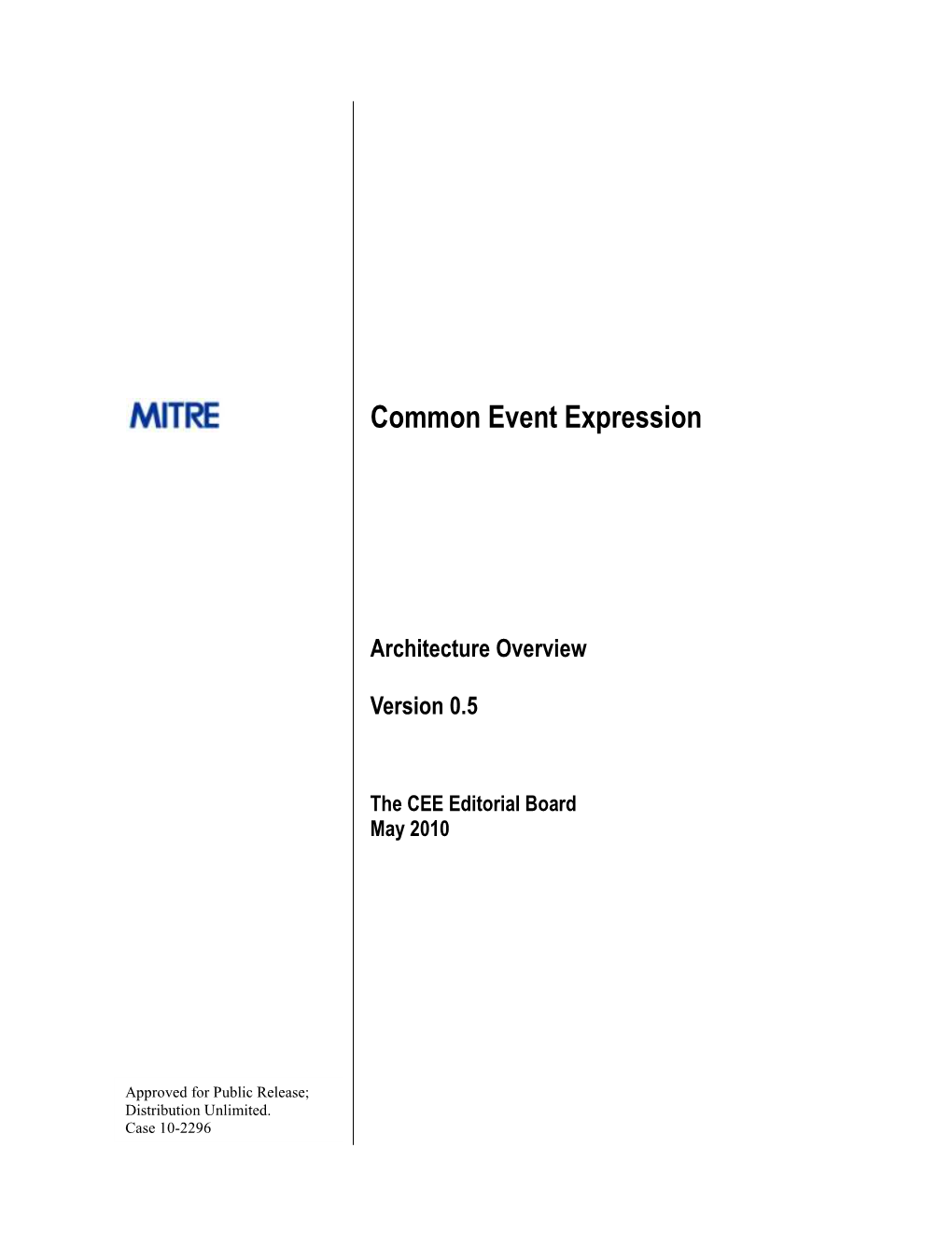 Common Event Expression (CEE™)