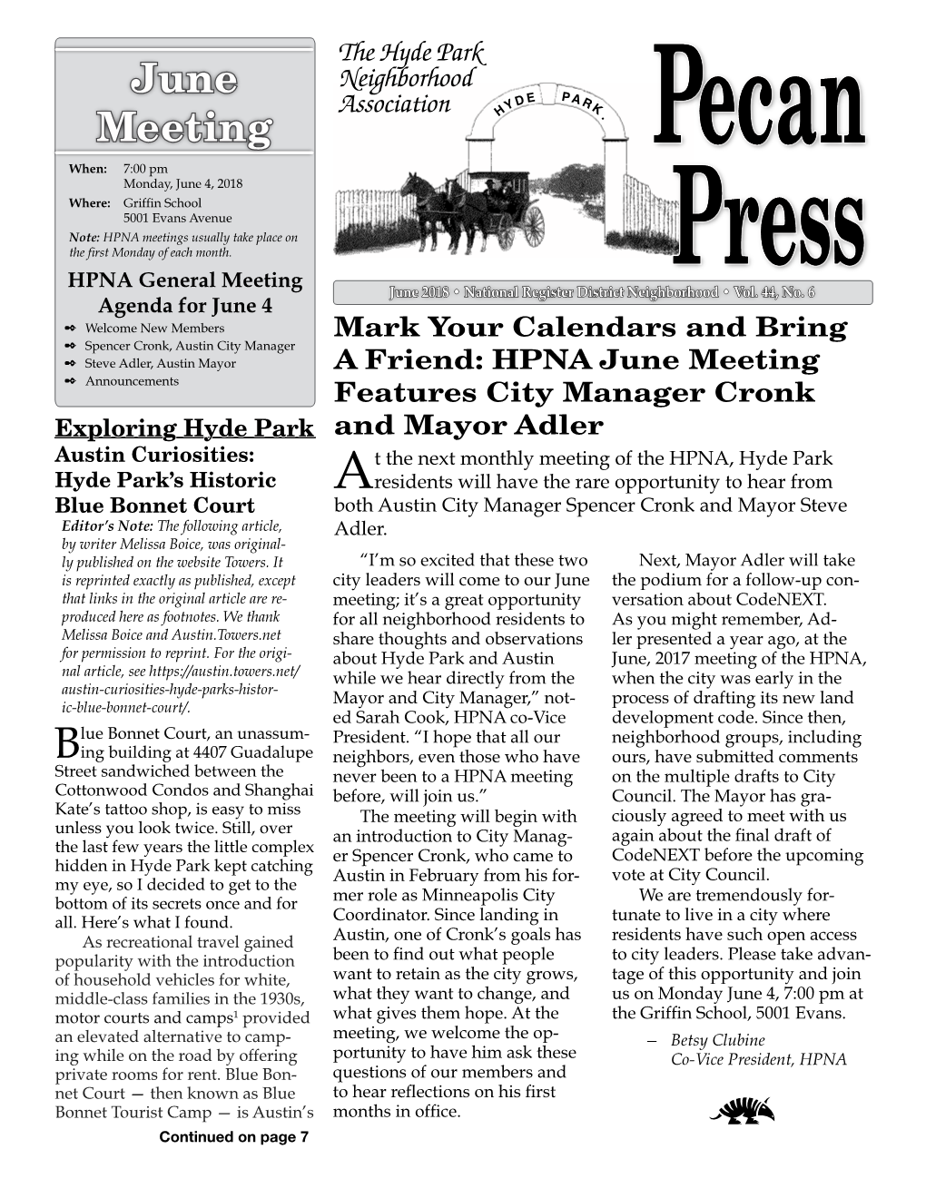 June 2018 Pecan Press