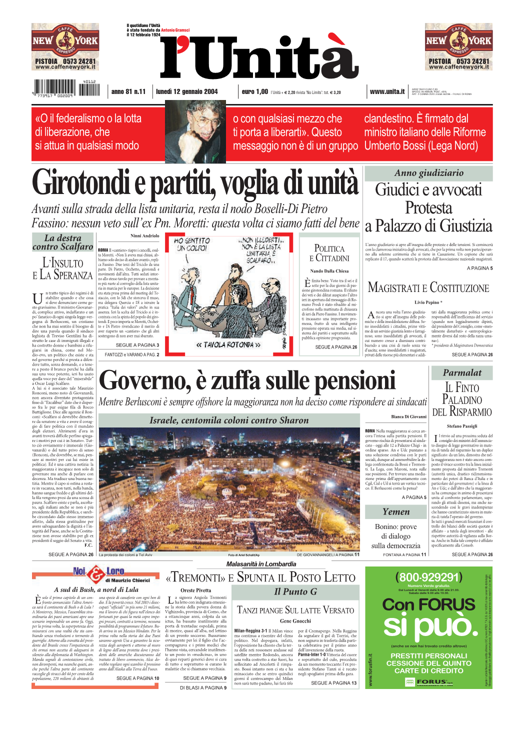 Governo,Èzuffasullepensioni