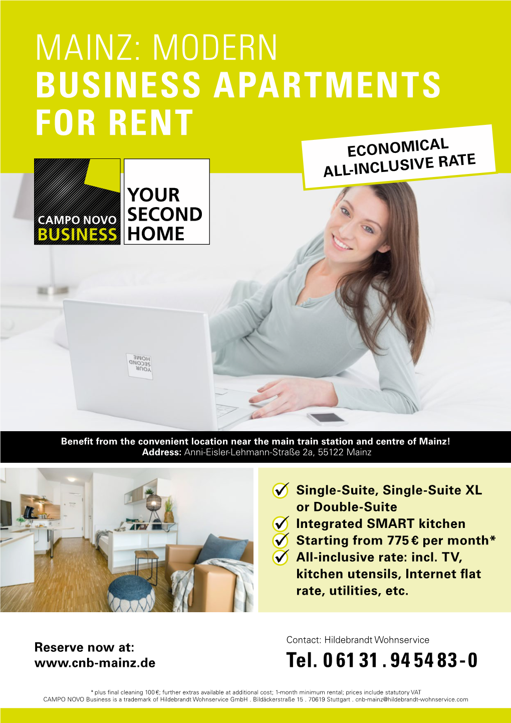 Modern Business Apartments for Rent