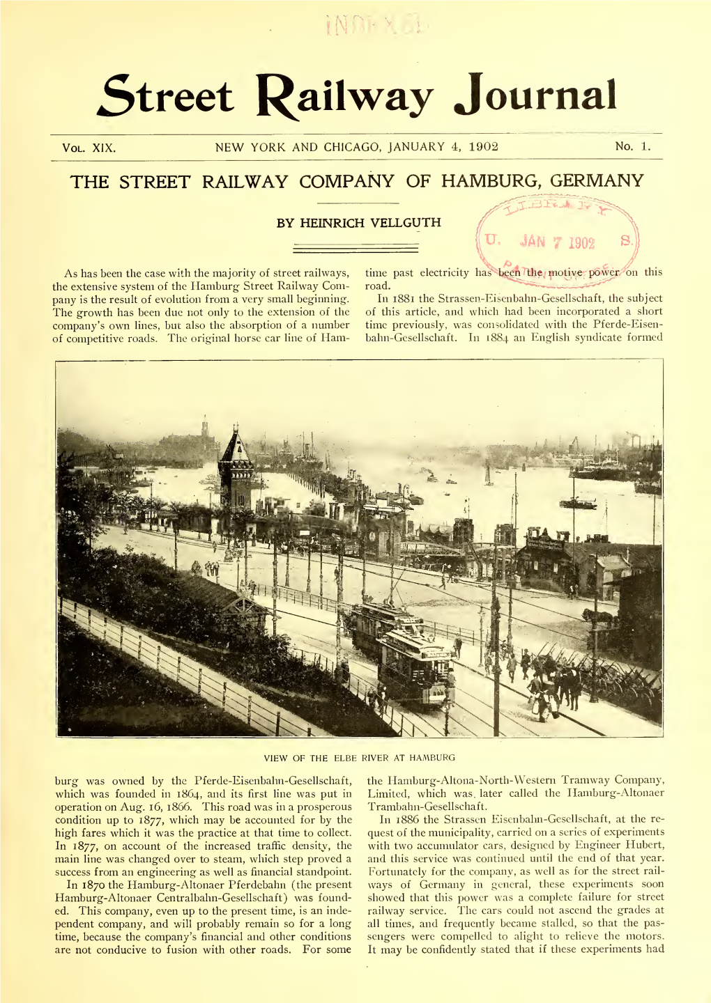 The Street Railway Journal Some Years Sult from Contraction Due to the Drop in Temperature