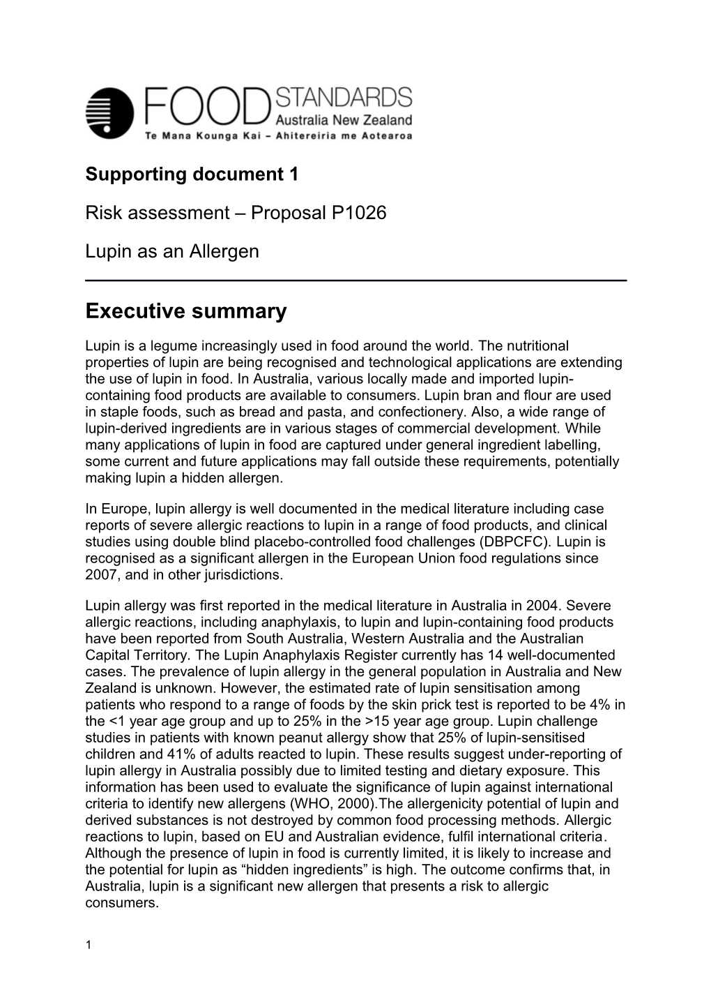 P1026 Lupin As an Allergen CFS SD1