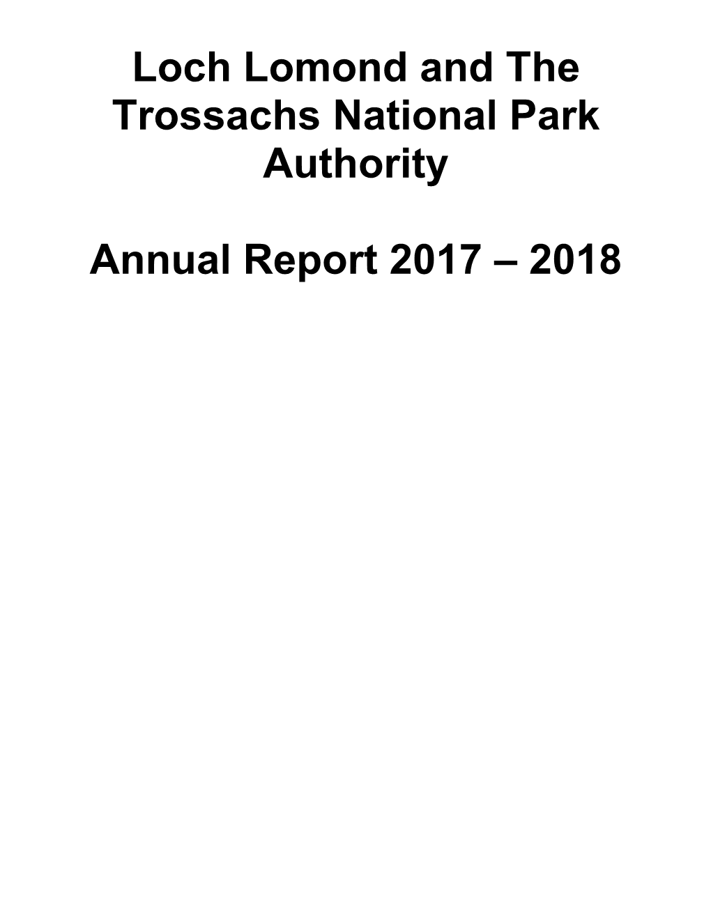 Annual Report 2017 – 2018