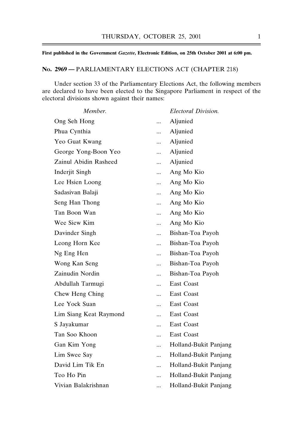 Parliamentary Elections Act (Chapter 218)